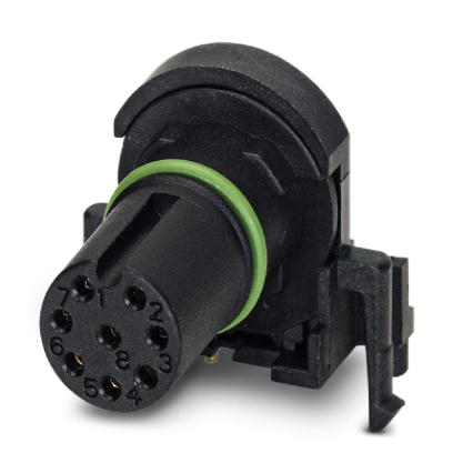 Phoenix Contact M12 Contact Carrier - Socket; SACC-CI-M12FS-8CON-L90 SCO; Female; 8-Pin; A - Standard Key